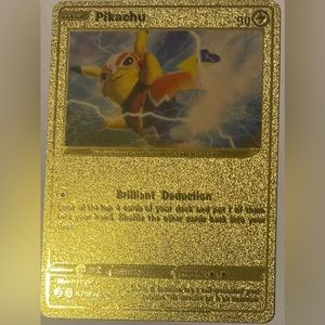 Gold foil pikachu
